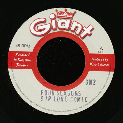 Sir Lord Comic, The Skatalites - Four Seasons  /  Eric Monty Morris - River Come Down (UK press) [New Vinyl 7"]