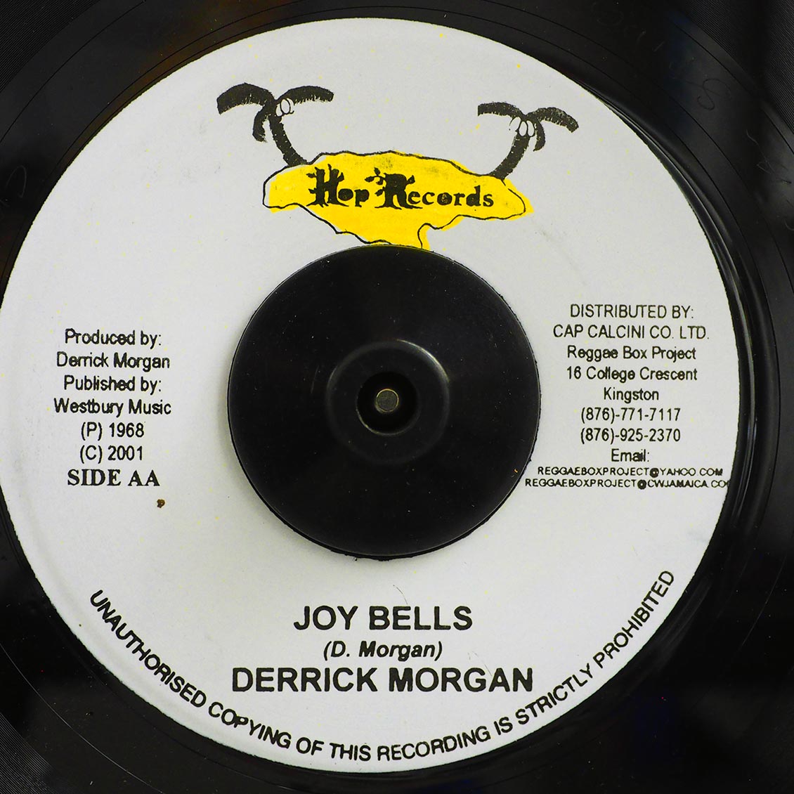 Derrick Morgan And Patsy, Drumbago All Stars - Oh Shirley  /  Derrick Morgan - Joy Bells [New Vinyl Record 7" Single]