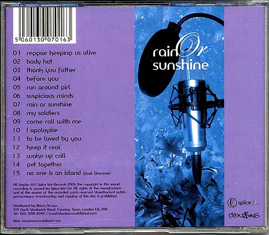 Colin B - Rain Or Sunshine [New CD]