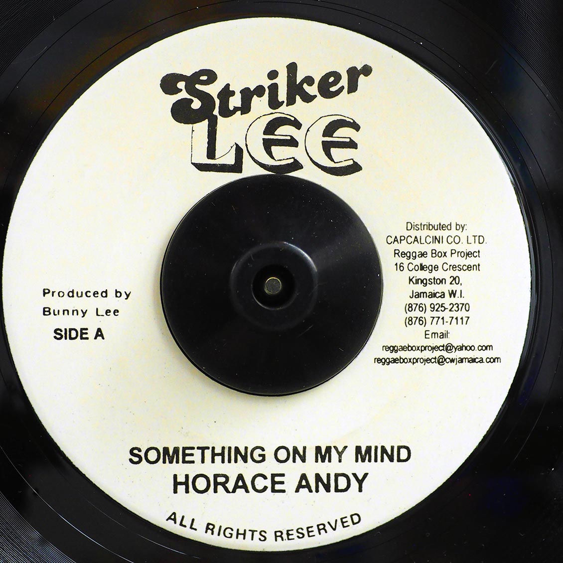 Horace Andy - Something On My Mind  /  The Aggrovators - Version (rhythm: "Horace Andy - Something On My Mind") [New Vinyl Record 7" Single]