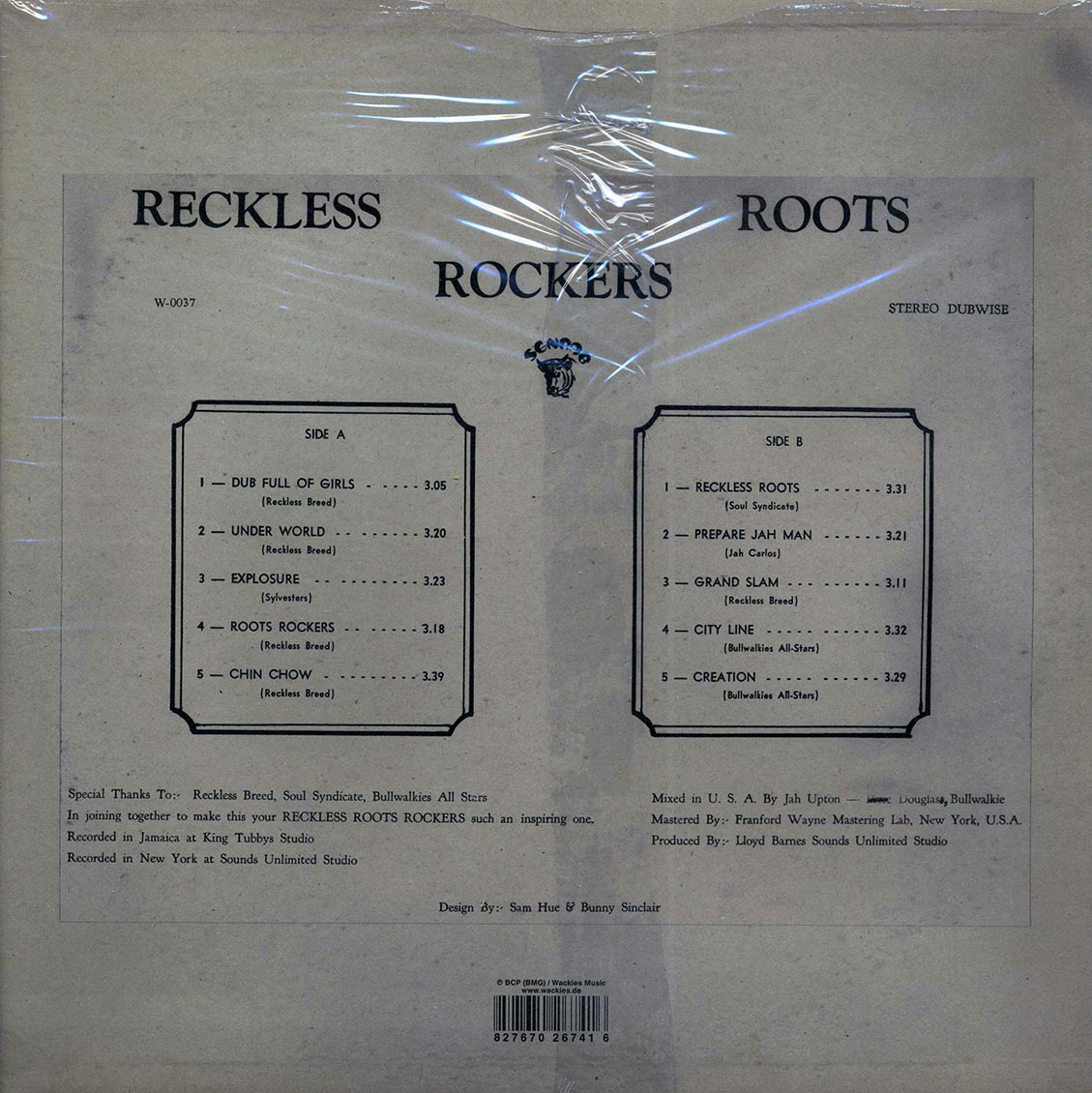 Wackie's - Reckless Roots Rockers [New Vinyl Record LP]