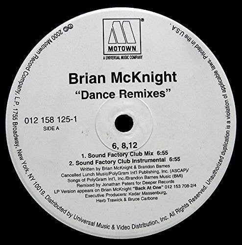 Brian Mcknight - 6 8 12 Inches [12" Vinyl]