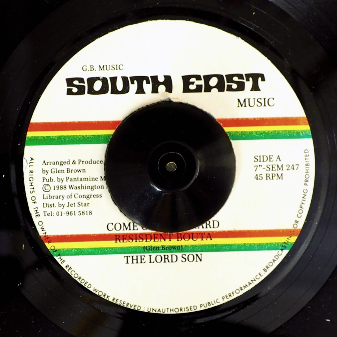 The Lord Son - Come Out Of We Yard President Bouta  /  The Lord Son - Run Bouta (orig. press) [New Vinyl Record 7" Single]