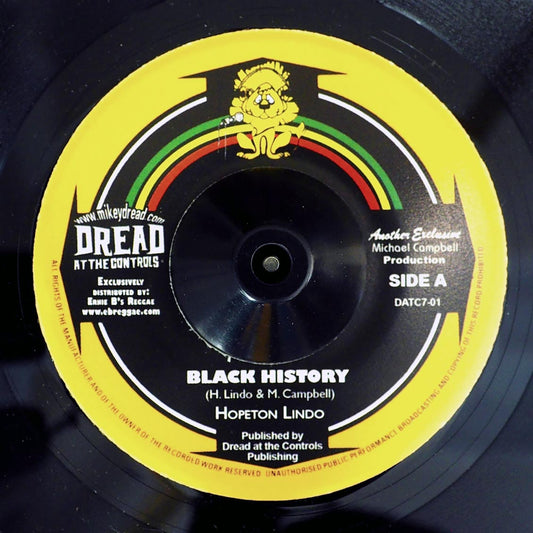Hopeton Lindo - Black History  /  Mikey Dread, Prince Jammy - Recollection Rock (Version) (rhythm: "Rod Taylor/Mikey Dread - His Imperial Majesty") [New Vinyl Record 7" Single]