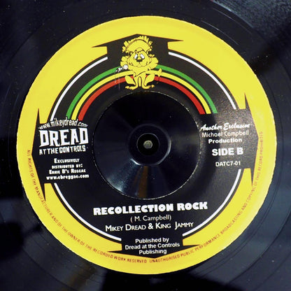 Hopeton Lindo - Black History  /  Mikey Dread, Prince Jammy - Recollection Rock (Version) (rhythm: "Rod Taylor/Mikey Dread - His Imperial Majesty") [New Vinyl 7"]