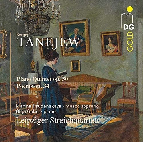 Leipzig String Quartet / Olga Gollej - Taneyev: Piano Quintet Op.30 Songs Op.34 [CD]