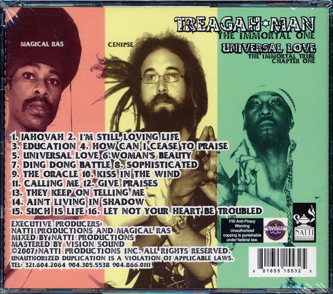 Treagah Man - Universal Love: The Immortal Tribe Chapter One [New CD]