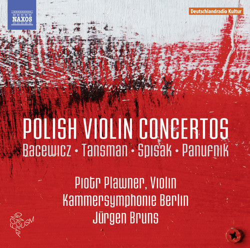 Bacewicz / Tansman / Piotr Plawner - Polish Violin Concertos Music CD