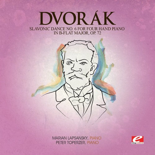 Dvorak - Slavonic Dance 6 Four Hand Piano B-Flat Maj 72 Music CD