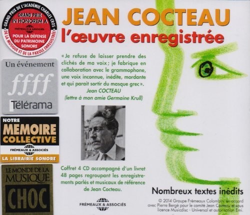 Jean Cocteau - L'Oeuvre Enregistree Music CD