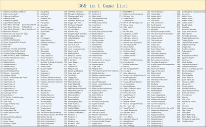 369 in 1 GBA GB Video Game Boy Advance Huge Collection