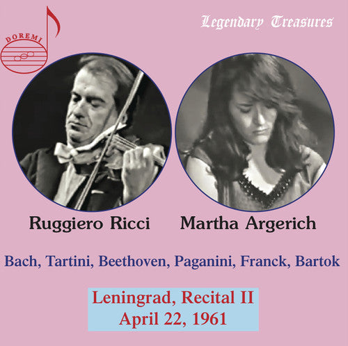 J Bach S / Argerich / Ricci - Leningrand Recital 2 Music CD