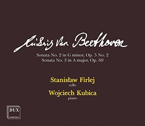 Beethoven / Firlej / Kubica - Cello Sonatas 2 & 3 Music CD
