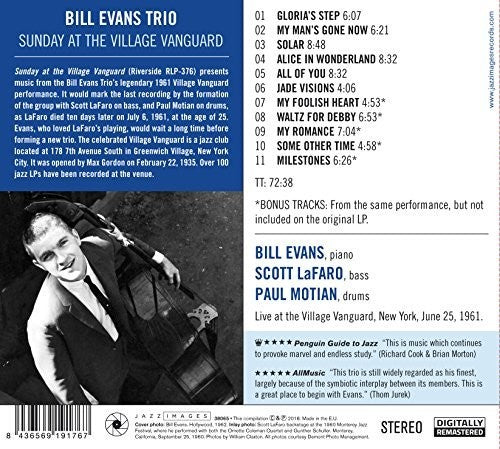 Bill Evans - Sunday At The Village Vanguard [CD]
