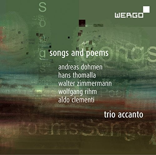 Zimmermann / Trio Accanto - Songs & Poems Music CD
