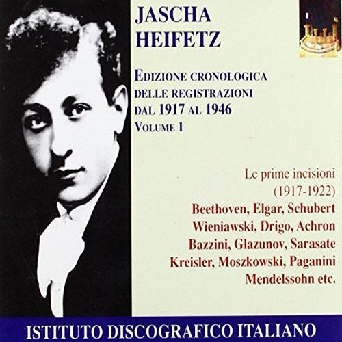 Heifetz, Jascha - Violin Recital: Heifetz Jasch Music CD