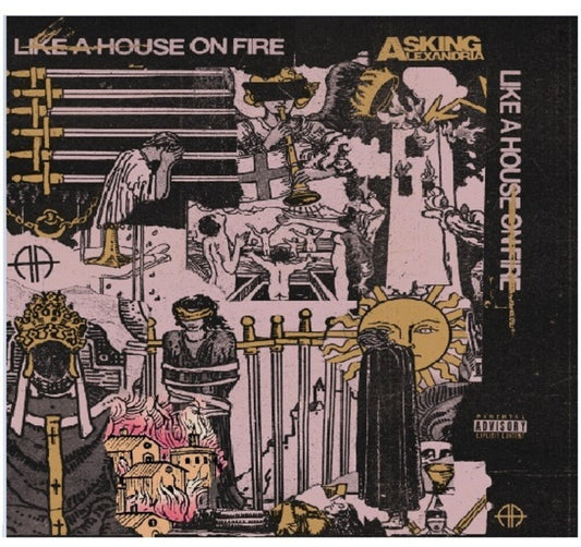 Asking Alexandria - Like A House On Fire [Indie Exclusive Limited Edition [Translucent Royal Blue w/ Pink Splatter LP] [New Vinyl]
