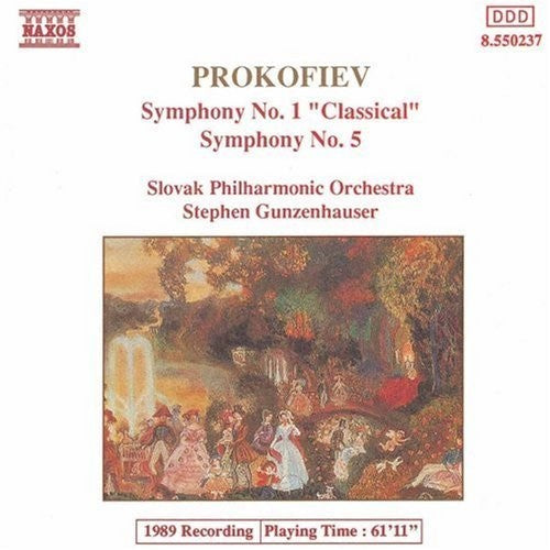 Prokofiev - Syms Nos 1 & 5 Music CD