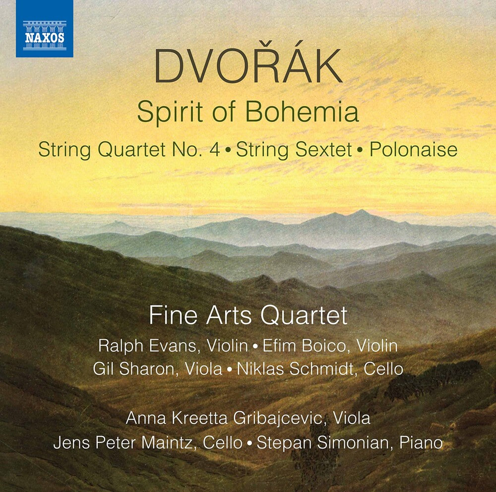 Dvorak / Fine Arts Quartet / Simonian - Spirit of Bohemia Music CD