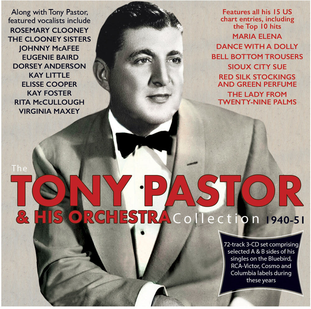 Tony Pastor  & His Orchestra - Collection 1940-51 Music CD