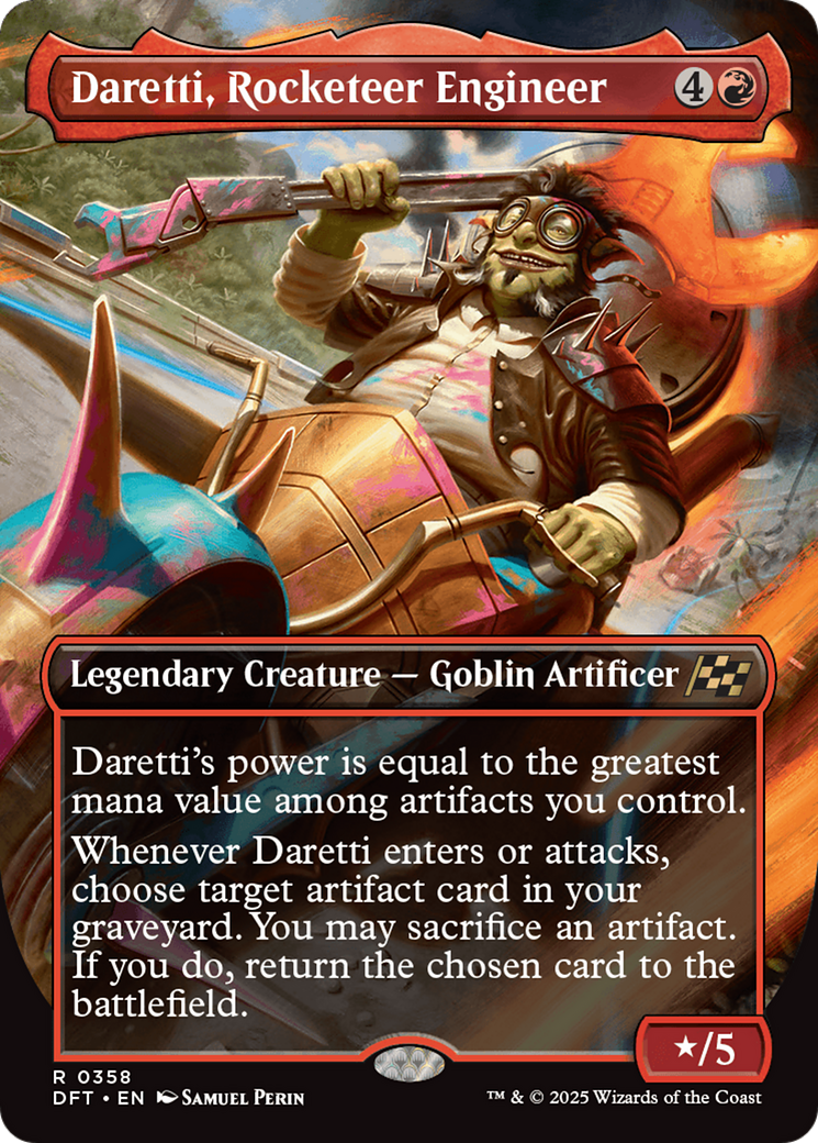 Daretti, Rocketeer Engineer (DFT-358) - Aetherdrift (Borderless) Foil