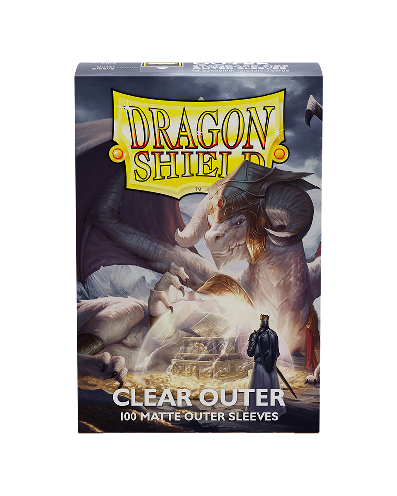 Dragon Shield: 100ct Outer Sleeves - Clear Matte (Standard)