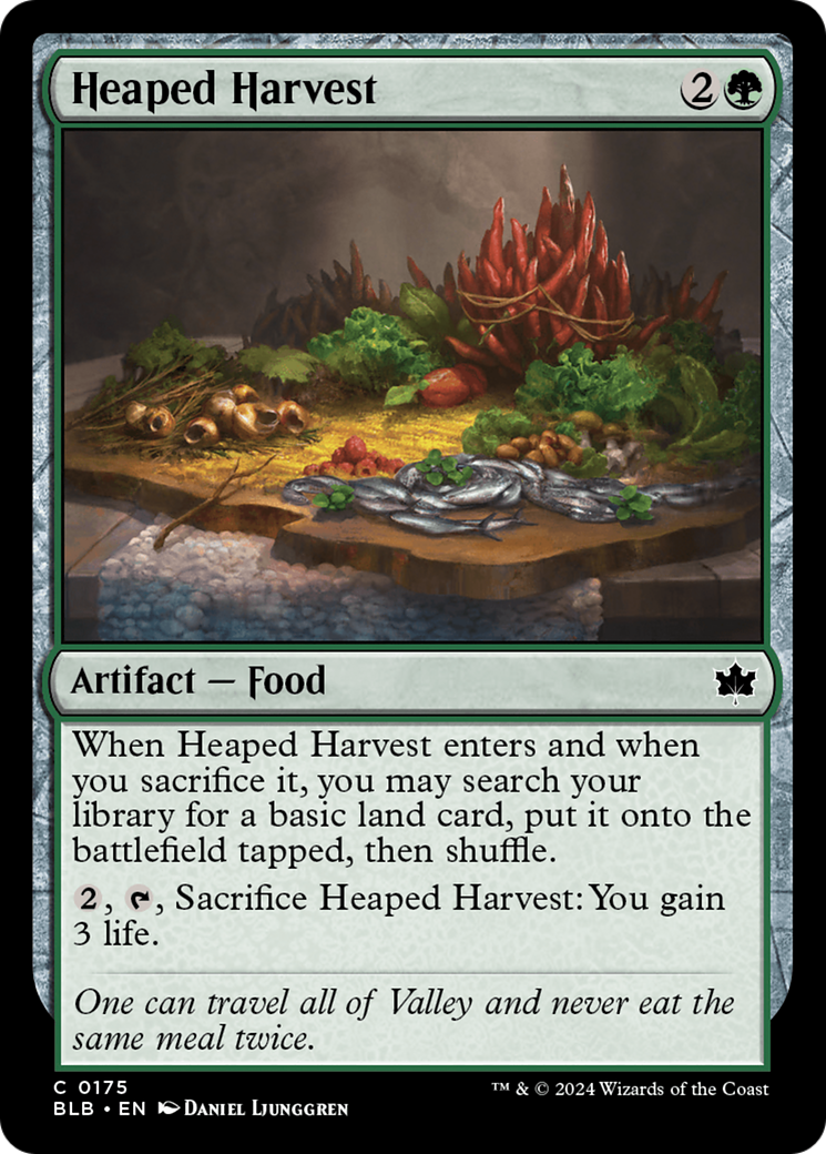 Heaped Harvest (BLB-175) - Bloomburrow Foil