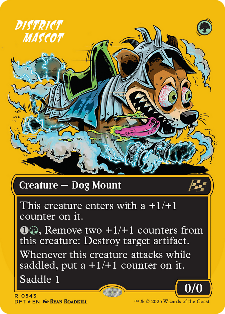 District Mascot (DFT-543) - Aetherdrift (Borderless) Foil