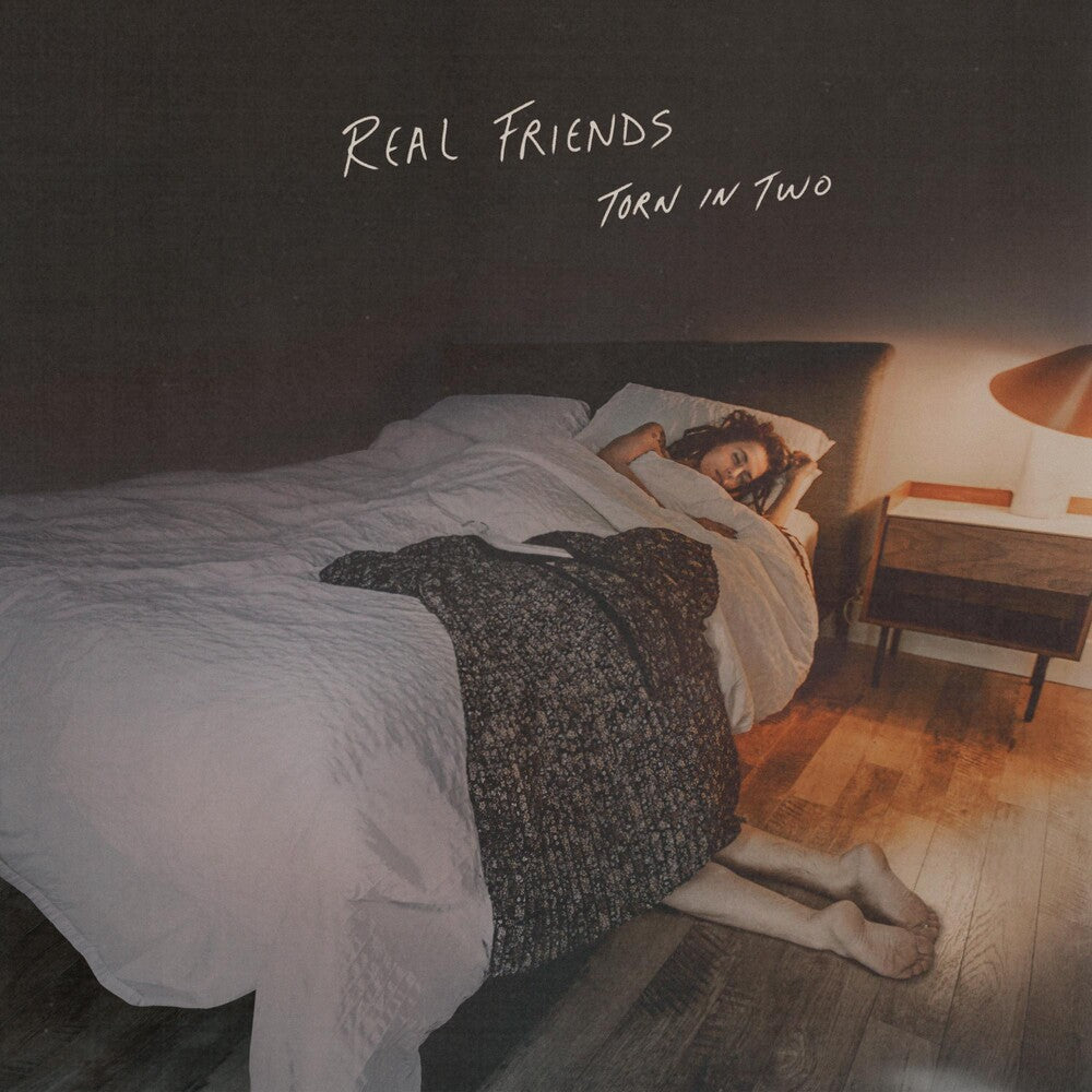 Real Friends - Torn In Two [Indie Exclusive Limited Edition Half Electric Blue/Half Doublemint with Heavy White and Baby Pink Splatter LP] [New Vinyl]