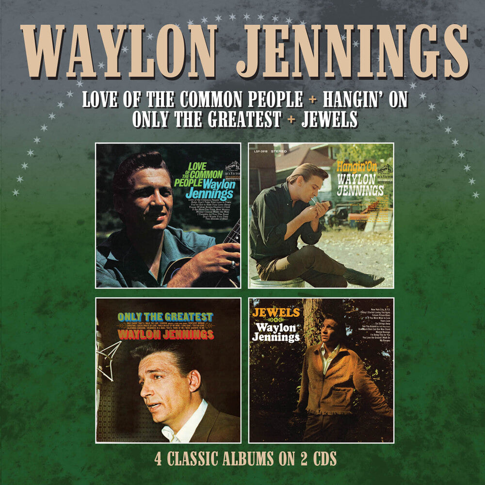 Waylon Jennings - Love Of Common / Hangin / Only Greatest / Jewels Music CD