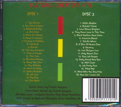 Culture - Greatest Hits (2xCD) [New CD]