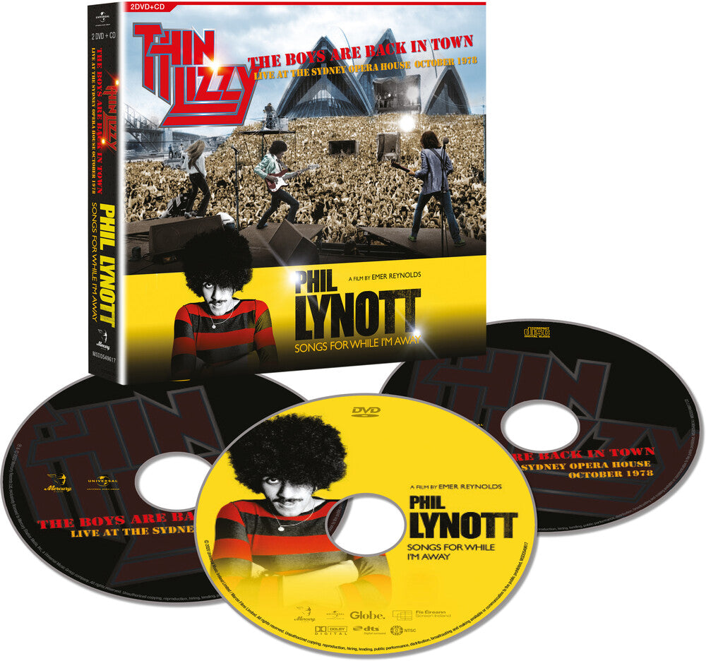 Phil Lynott + Thin Lizzy - Songs For While I'm Away + The Boys Are Back In Town [2DVD/CD] [New CD]