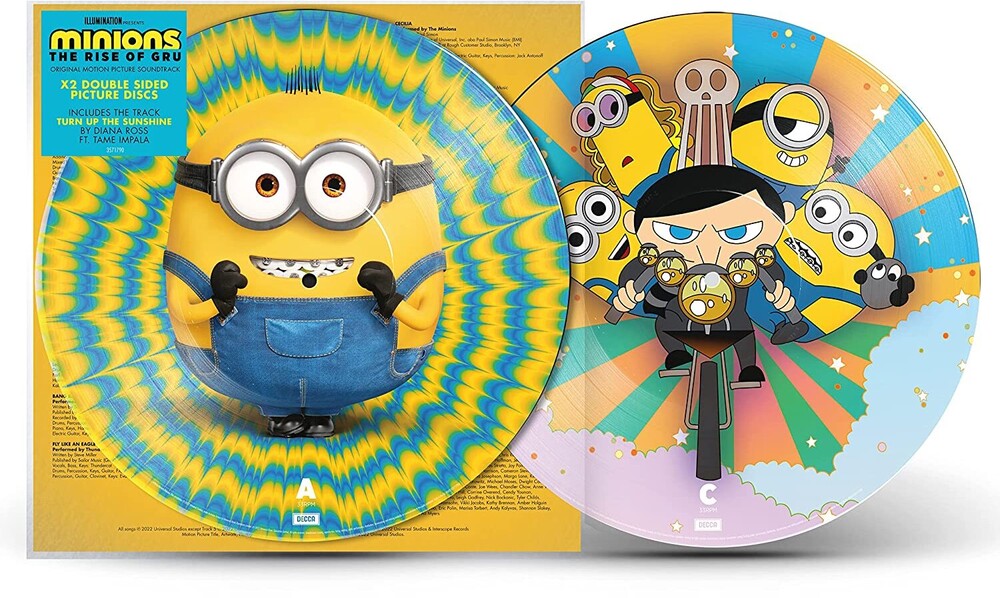 Minions [Movie] - Minions: The Rise Of Gru [Picture Disc 2LP] [New Vinyl]