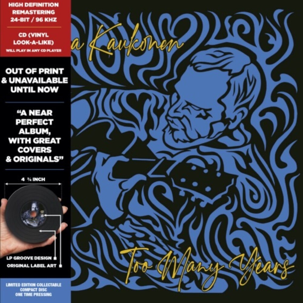 Jorma Kaukonen - Too Many Years [RSD Black Friday 2022] Vinyl Record [New]