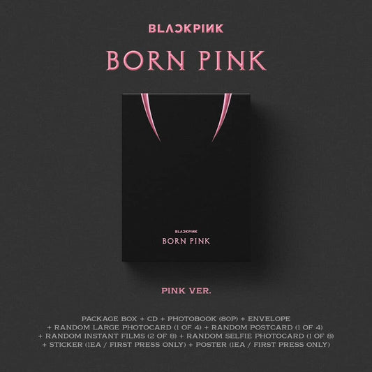 BLACKPINK - BORN PINK [Standard CD Boxset – Version A / PINK] [New CD]