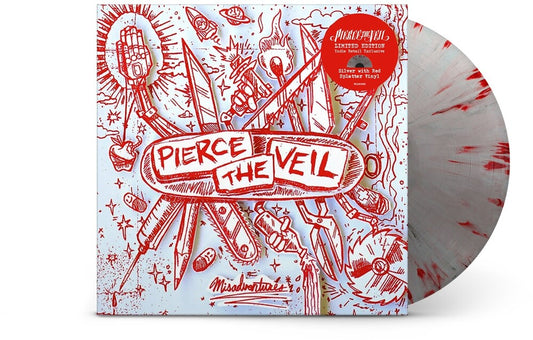 Pierce The Veil - Misadventures [Indie Exclusive Limited Edition Silver w/ Red Splatter LP] [New Vinyl]