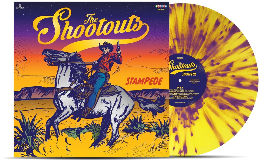 The Shootouts - Stampede [Indie Exclusive Limited Edition Yellow & Deep Purple Splatter LP] [New Vinyl]
