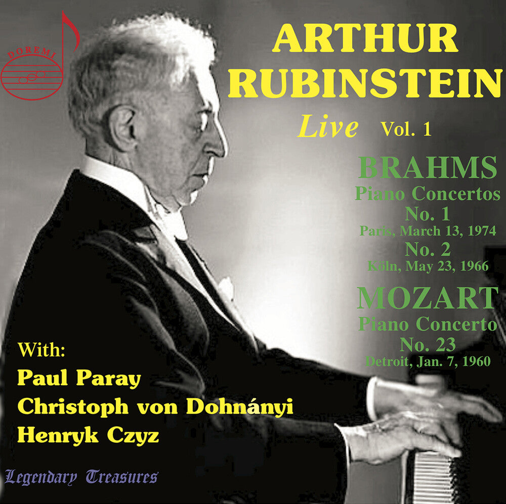 Brahms / Chopin / Mozart - Arthur Rubinstein Live, Vol. 1 Music CD