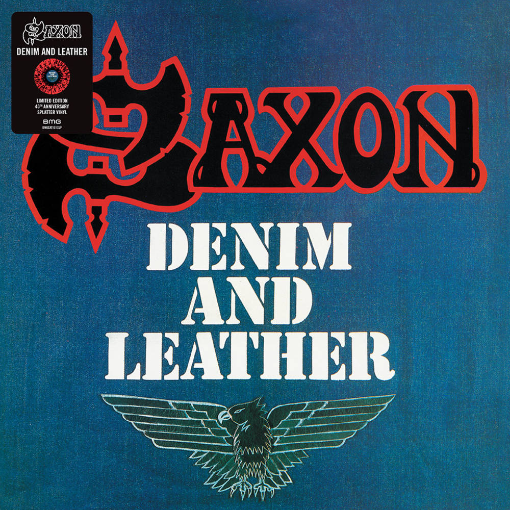 Saxon - Denim And Leather [Indie Exclusive Limited Edition Red & Black Splatter LP] [New Vinyl]