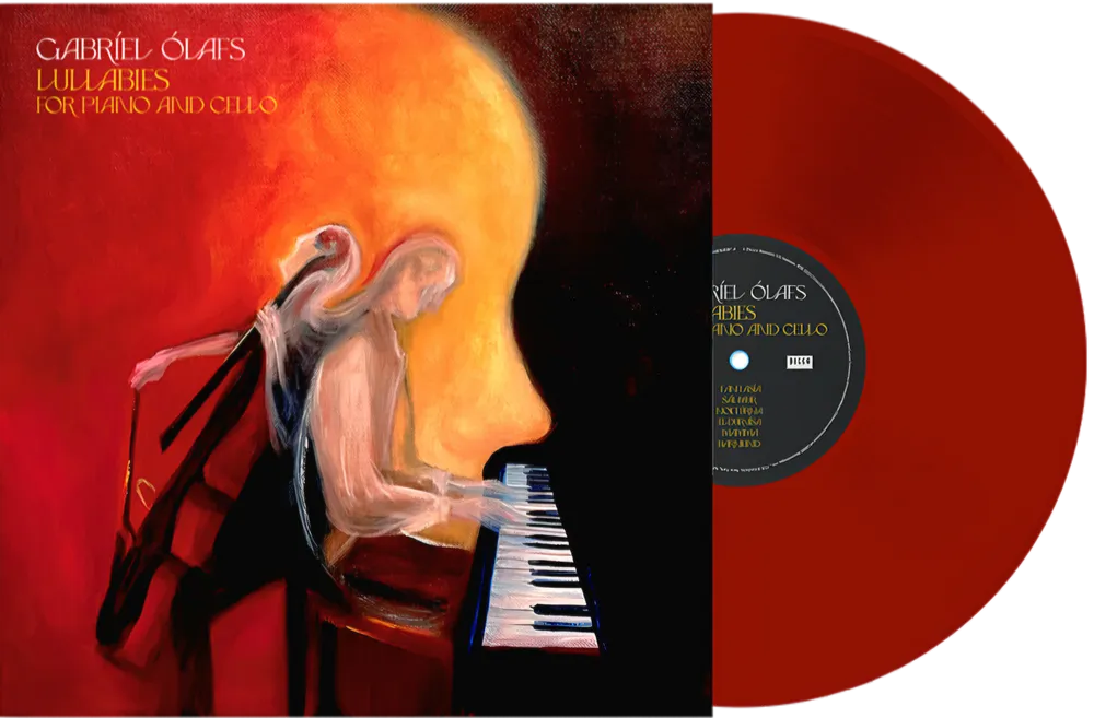 Gabríel Ólafs - Lullabies For Piano & Cello [Translucent Ruby LP] Vinyl Record