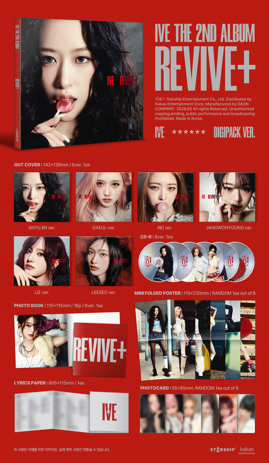 IVE - [DIGIPACK] IVE THE 2ND ALBUM REVIVE+ [New CD]