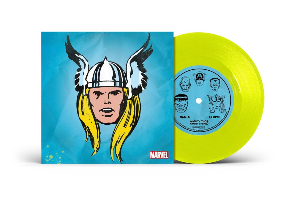 Marvel Chorus - Merry Marvel Marching Society (1966 Theme) [Mighty Thor Translucent Yellow 7" Single] [New Vinyl]