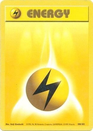 Lightning Energy 100/102 - Base Set