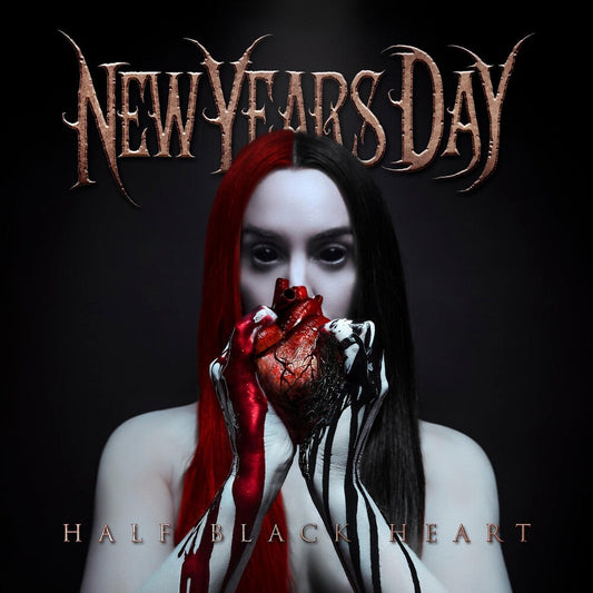 New Years Day - Half Black Heart [Opaque Silver LP] [New Vinyl]