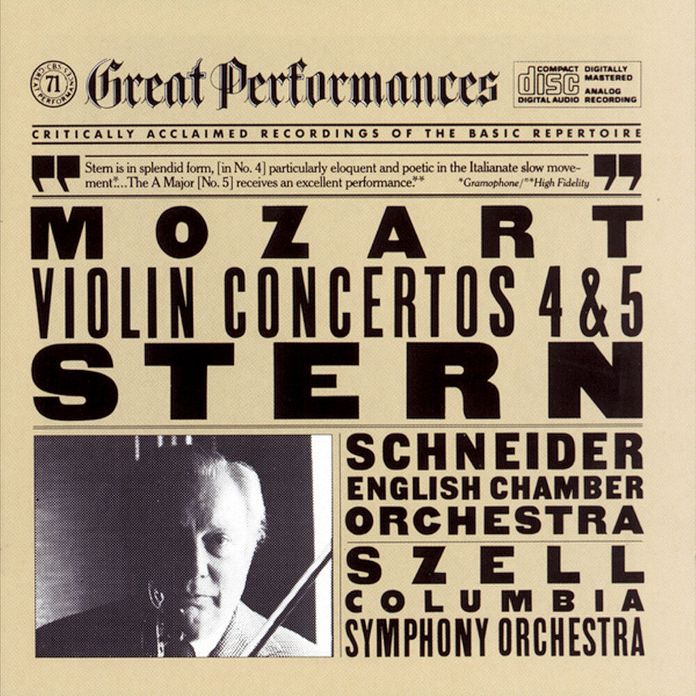 Isaac Stern - Violin Concerti 4 & 5 Music CD