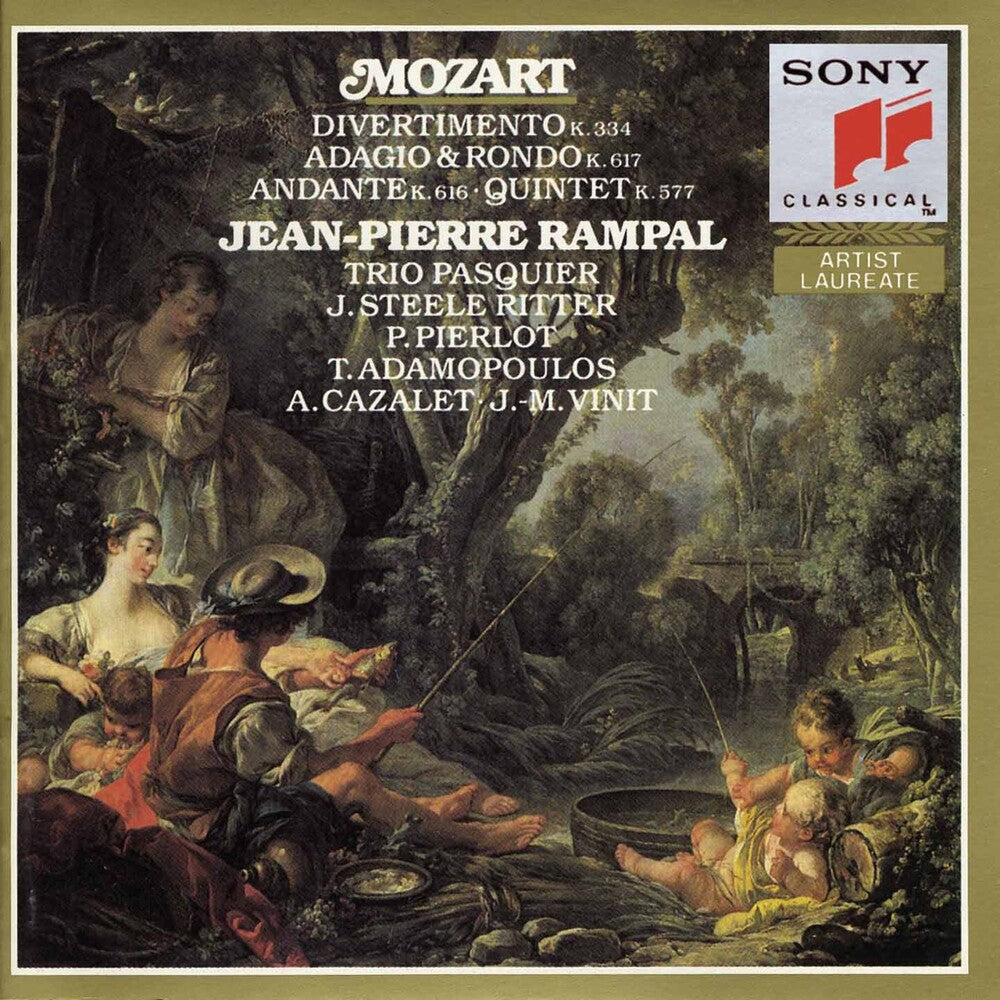 Jean-Pierre Rampal - Mozart: Divertimento, K. 344 - Rampal - Trio Pasquier Music CD
