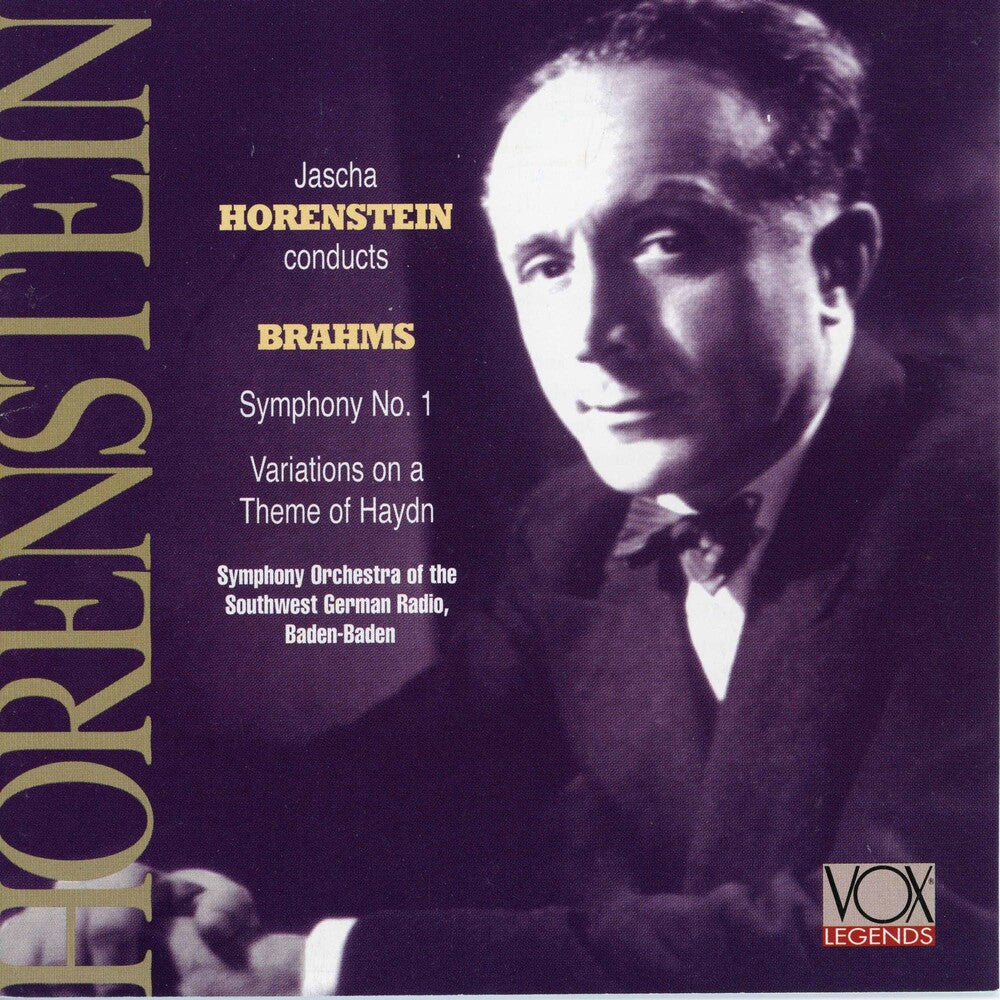 Jascha Horenstein - Horenstein - Brahms:  Symphony No. 1 - Variations On A Theme Of Haydn Music CD