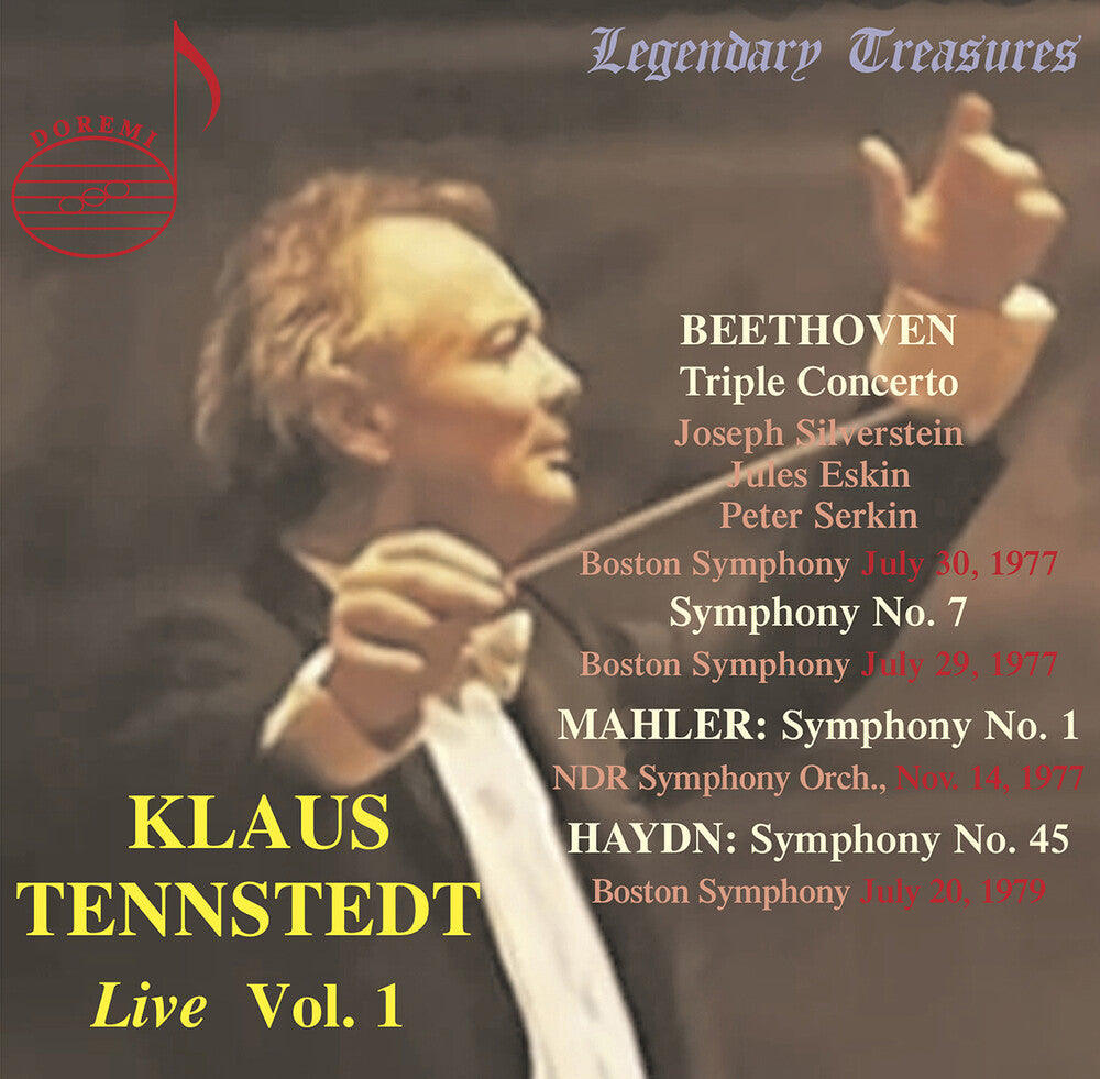 Beethoven, L.V. / Silverstein / Boston Symphony - Klaus Tennstedt Live, Vol. 1 Music CD