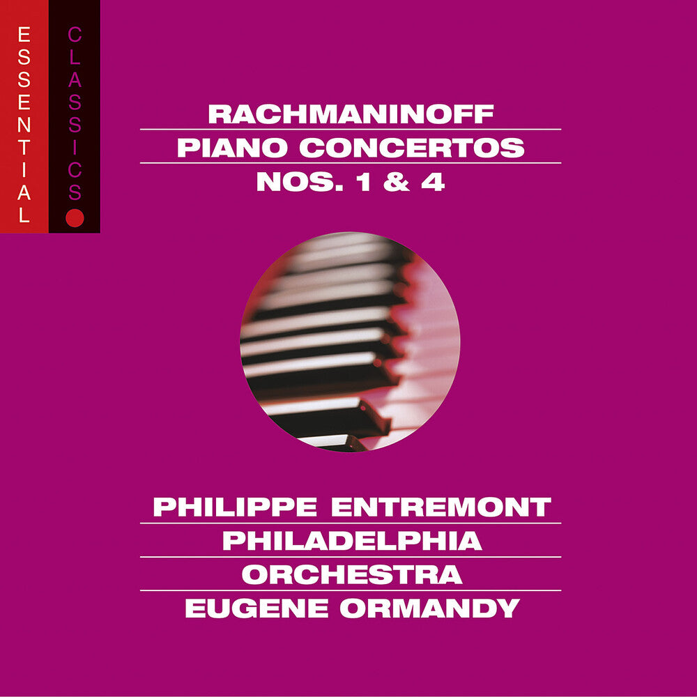 PHILIPPE ENTREMONT - Piano Ctos 1 & 4 / Rhapsody On Theme Of Paganini Music CD