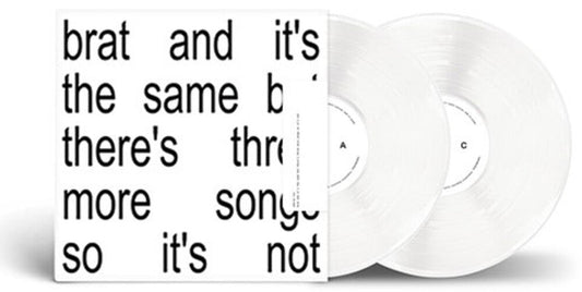 Charli xcx - Brat and it's the same but there's three more songs so it's not [2 White LP] [New Vinyl]